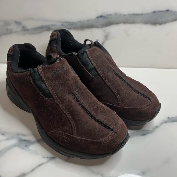 Ryka | Women's Brown Suede Outdoor Hiking Roamer Slip-on Comfort Loafer Sz 6 - Picture 1 of 7